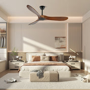 Lumen Curved Wood Blade Fan