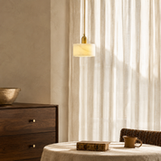 Lumen Alabaster Cylinder Pendant