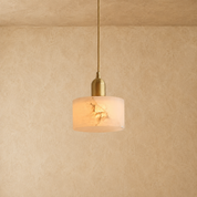 Lumen Alabaster Cylinder Pendant