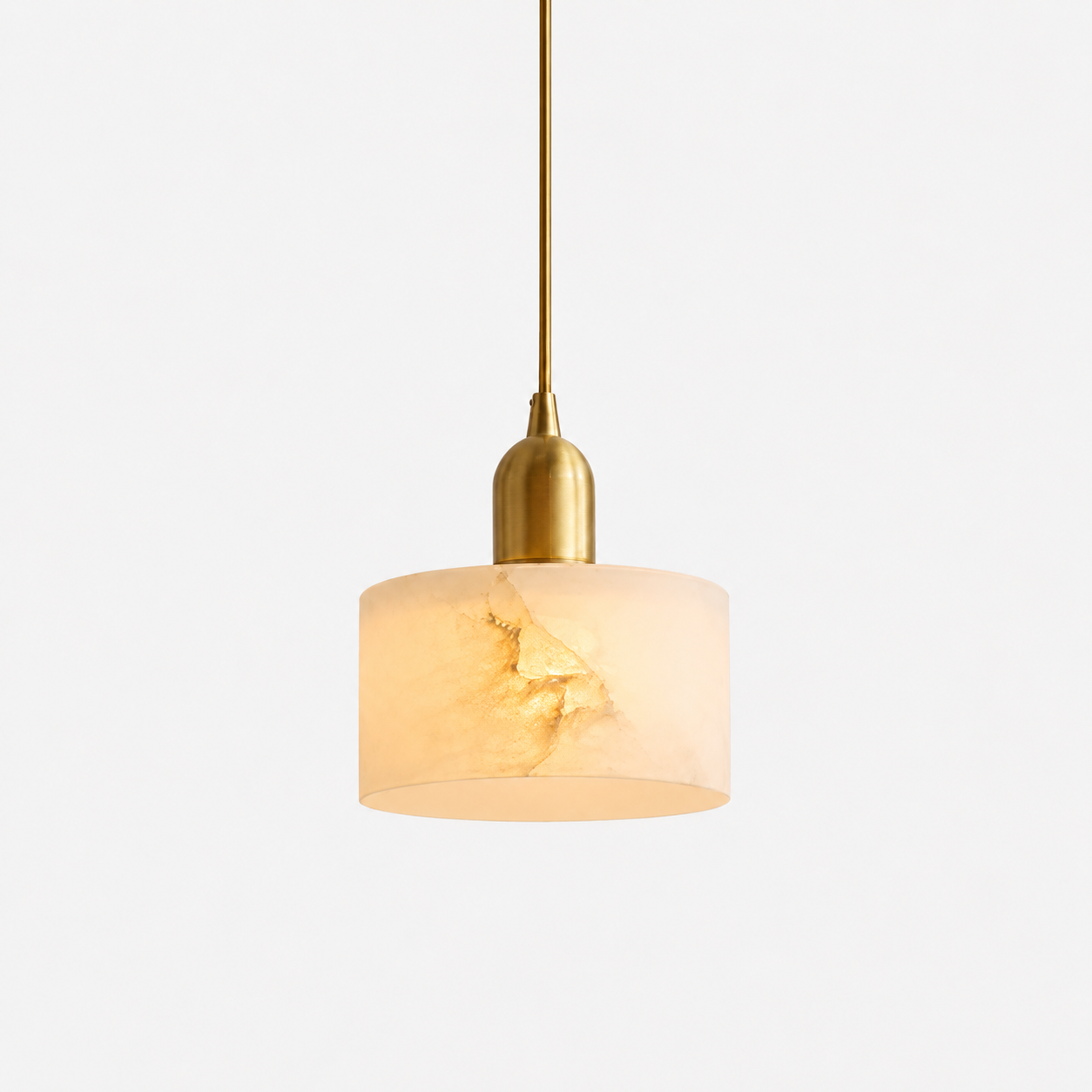Lumen Alabaster Cylinder Pendant