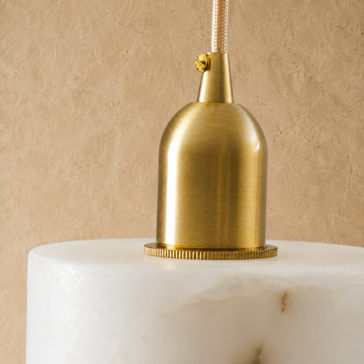 Lumen Alabaster Cylinder Pendant