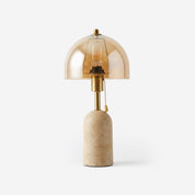 Lumen Avero Travertine Table Lamp