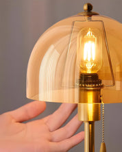 Lumen Avero Travertine Table Lamp