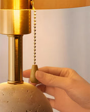 Lumen Avero Travertine Table Lamp
