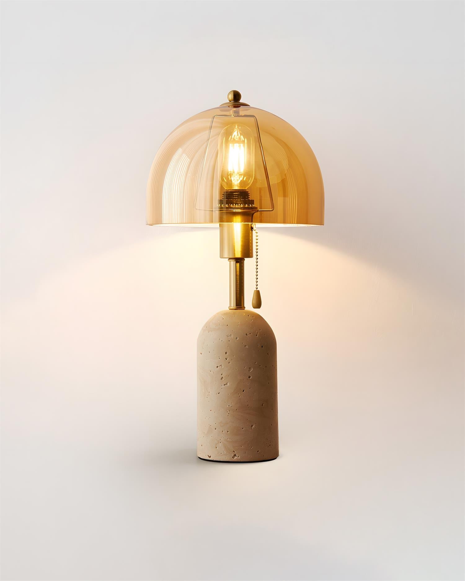 Lumen Avero Travertine Table Lamp