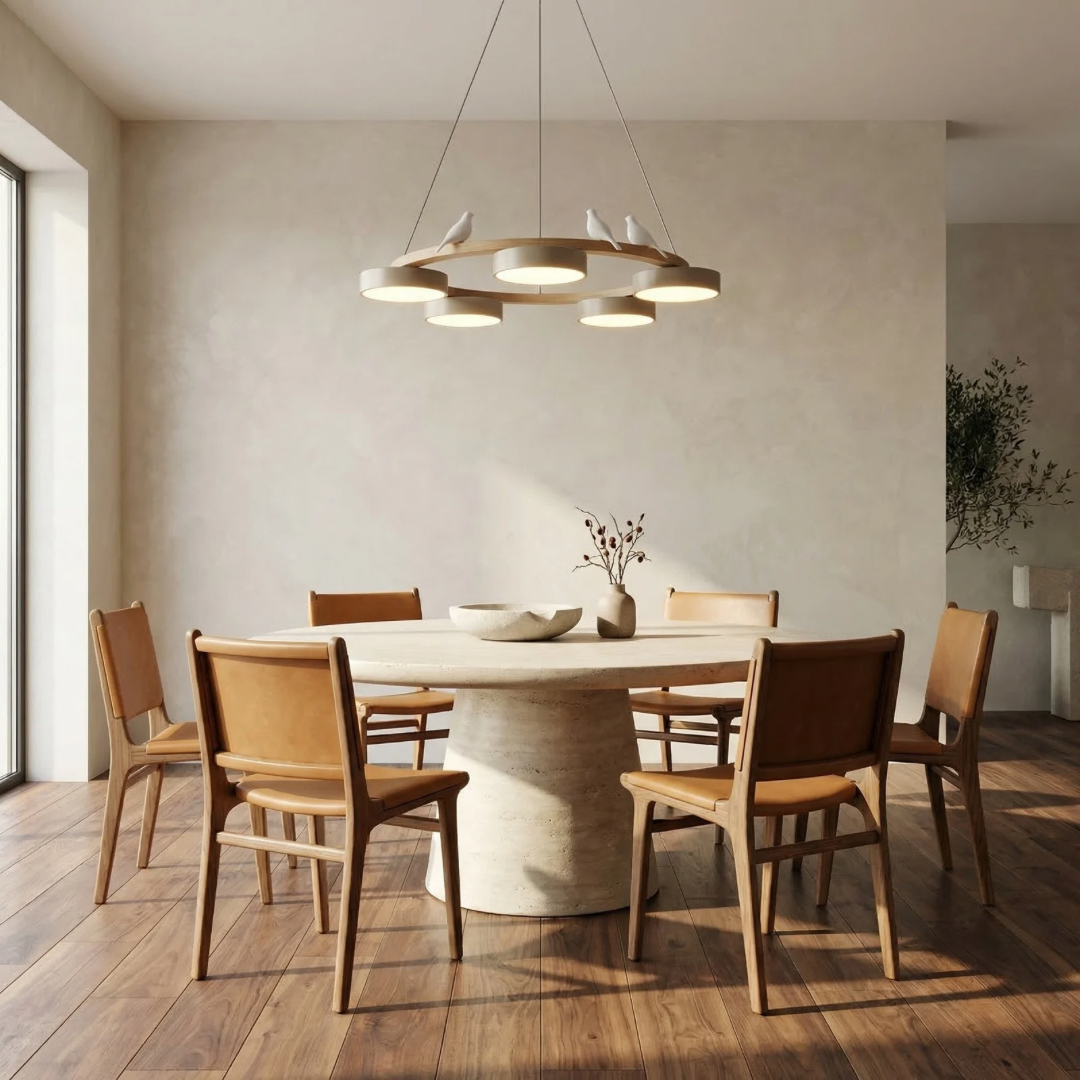 Lumen Bird Round Chandelier