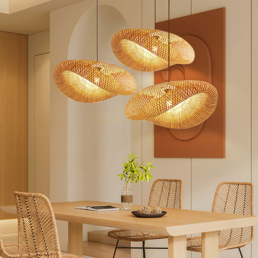 Lumen Bamboo Pendant Light