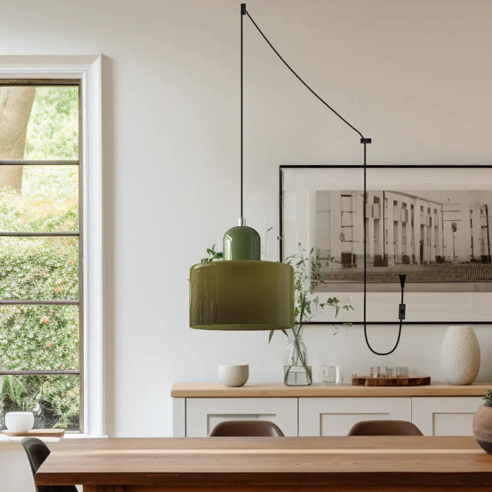 Lumen Bauhaus Round Glass Pendant Light