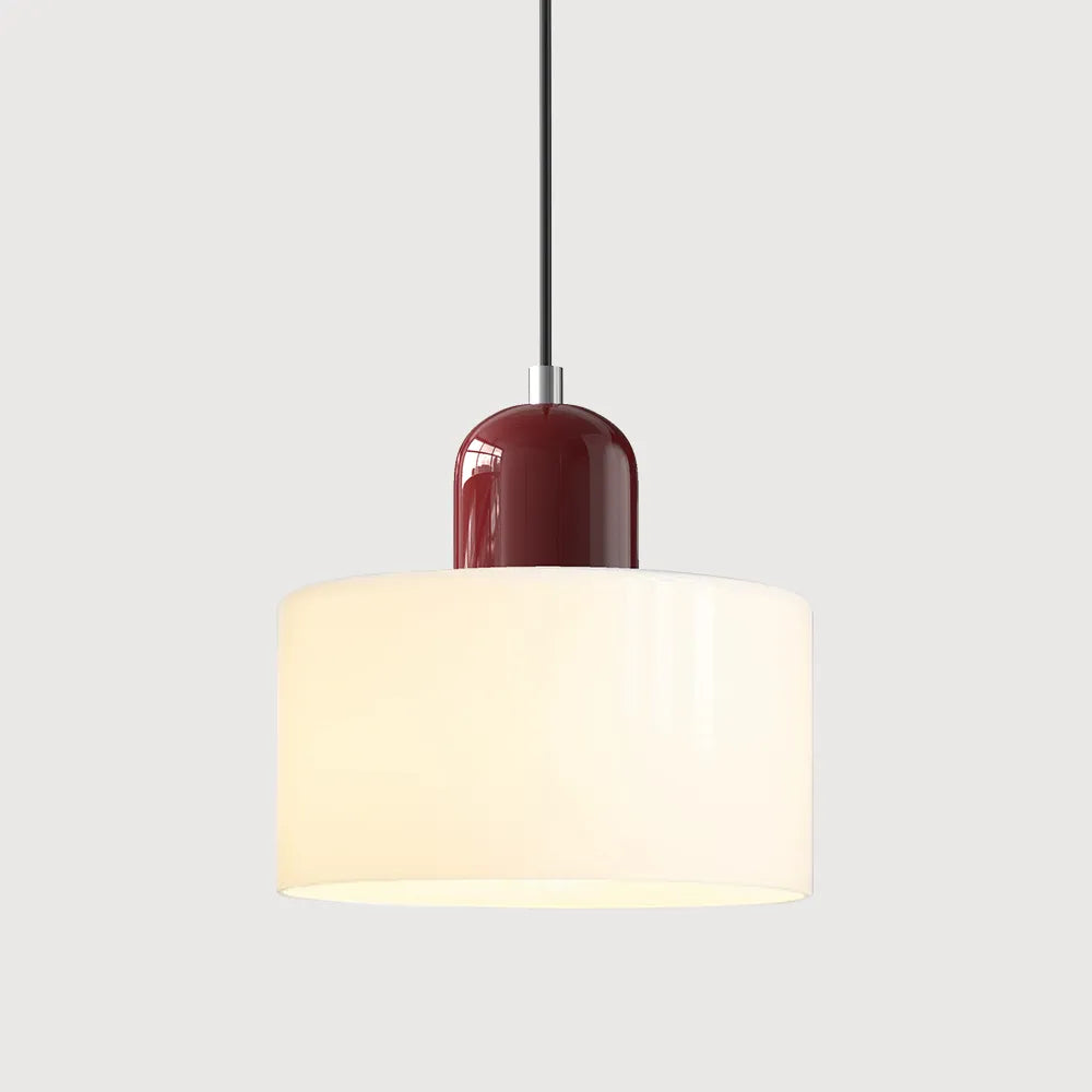 Lumen Bauhaus Round Glass Pendant Light