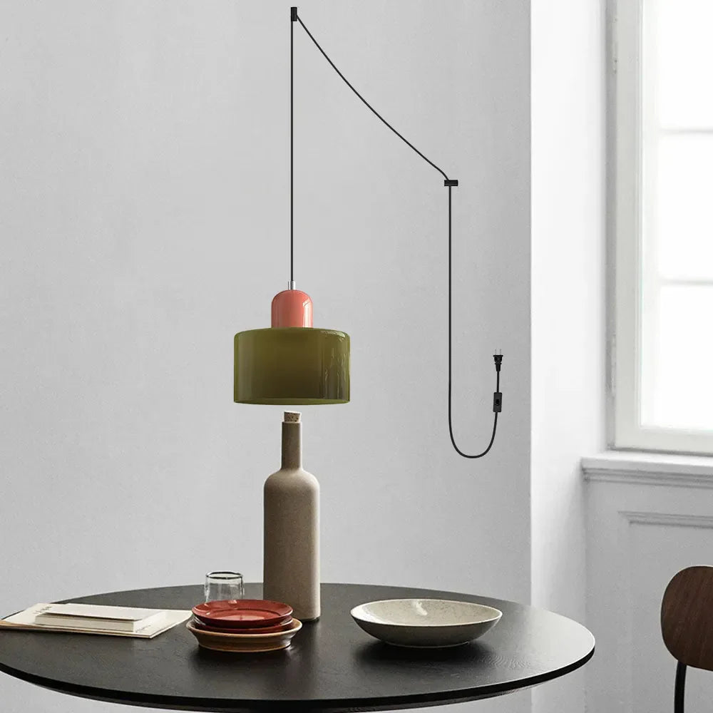 Lumen Bauhaus Round Glass Pendant Light