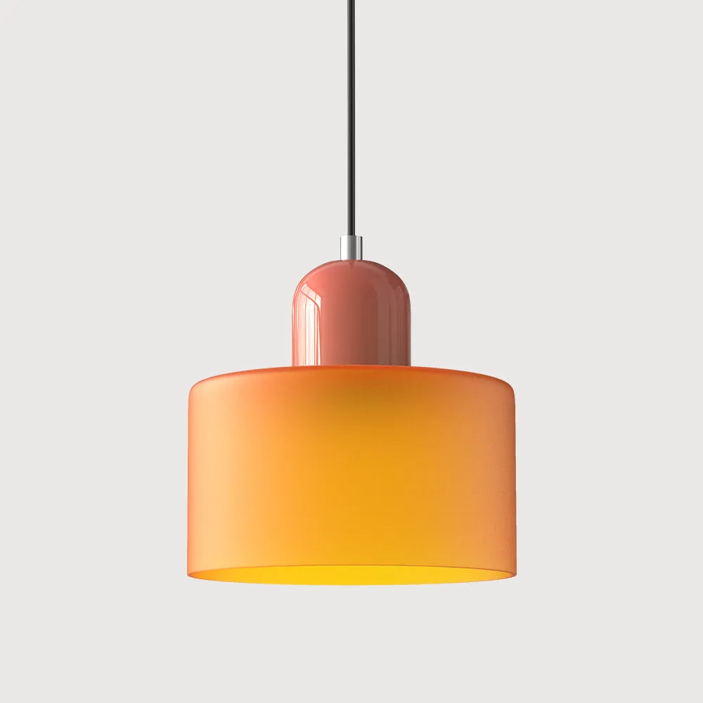Lumen Bauhaus Round Glass Pendant Light