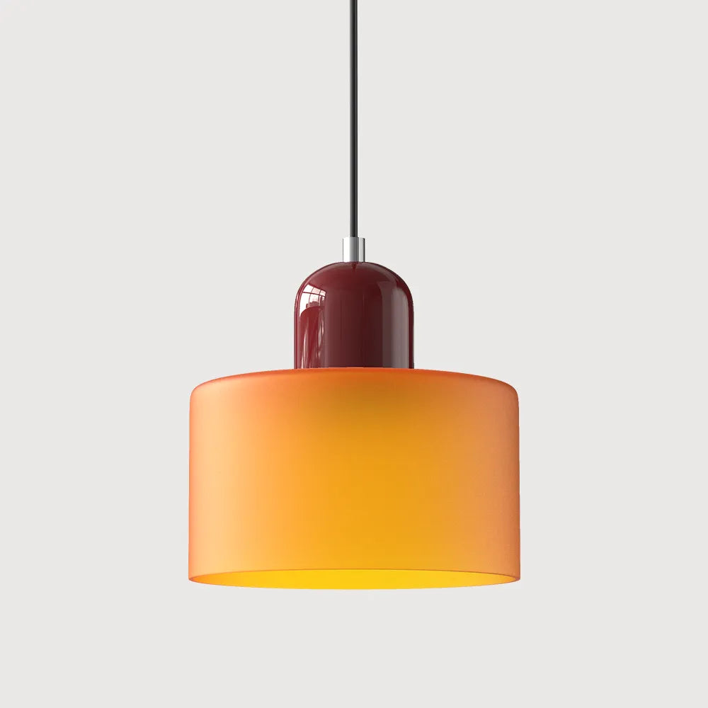 Lumen Bauhaus Round Glass Pendant Light