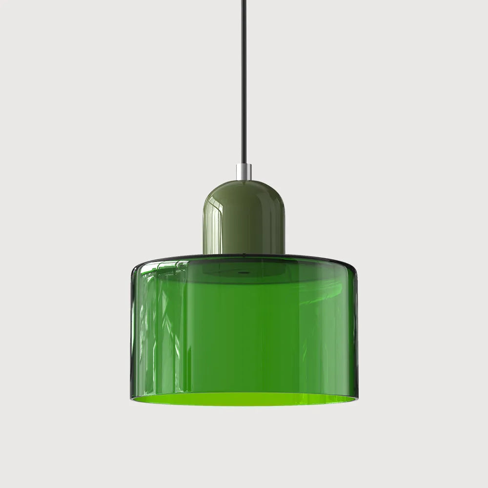 Lumen Bauhaus Round Glass Pendant Light