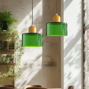 Lumen Bauhaus Round Glass Pendant Light