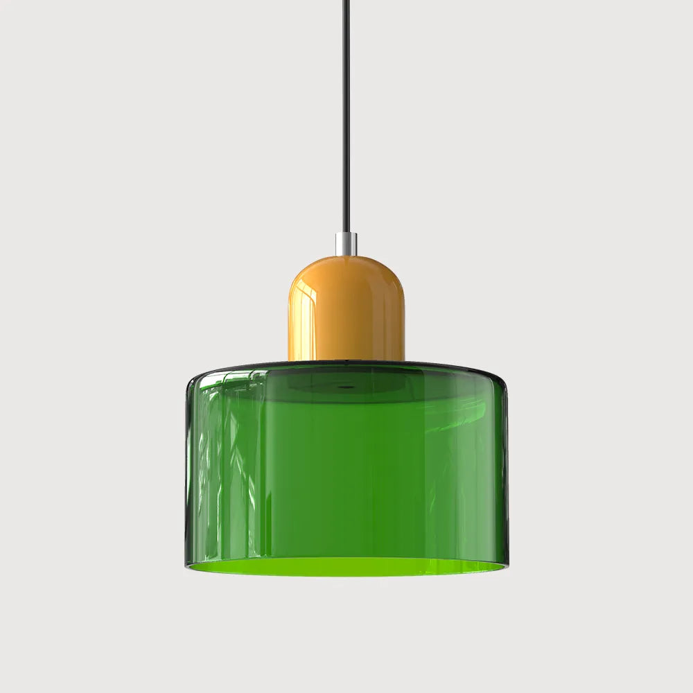 Lumen Bauhaus Round Glass Pendant Light