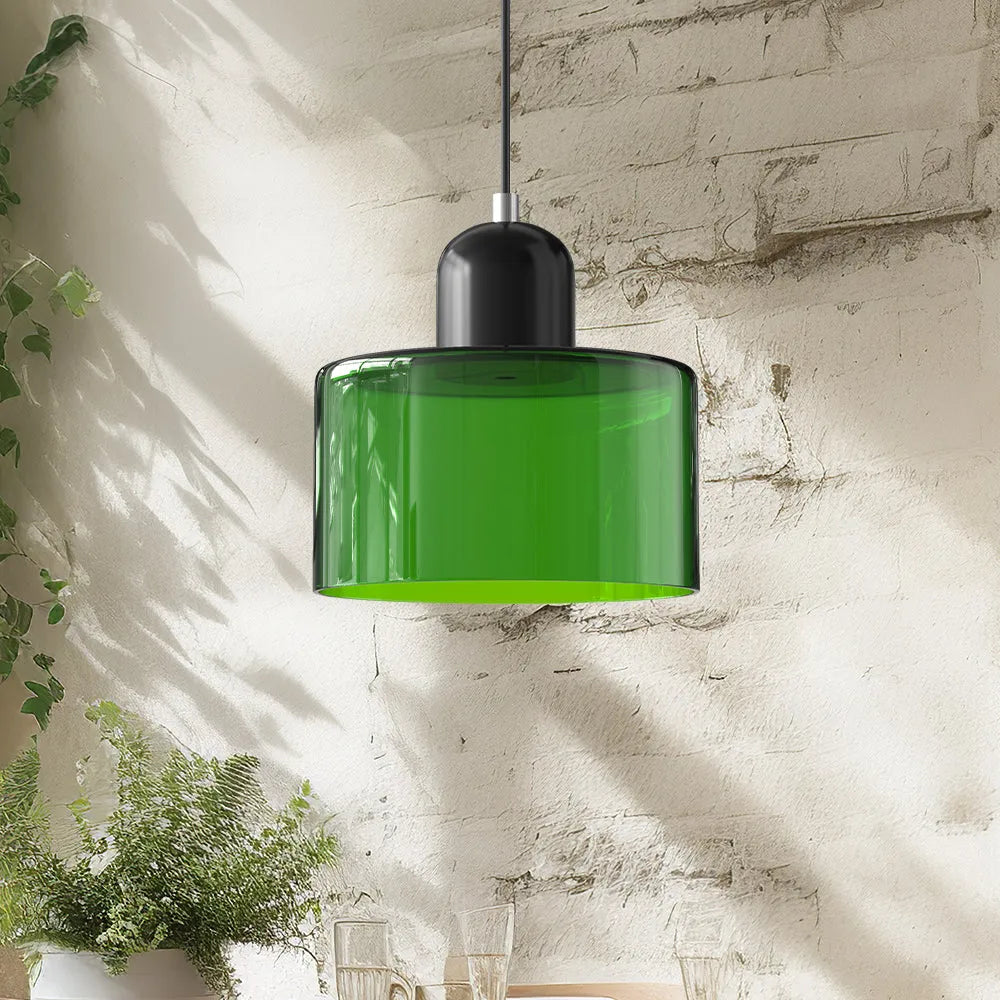 Lumen Bauhaus Round Glass Pendant Light