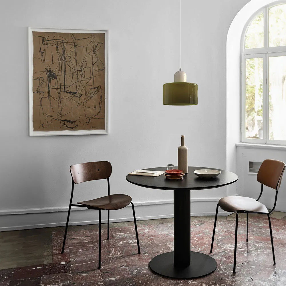 Lumen Bauhaus Round Glass Pendant Light