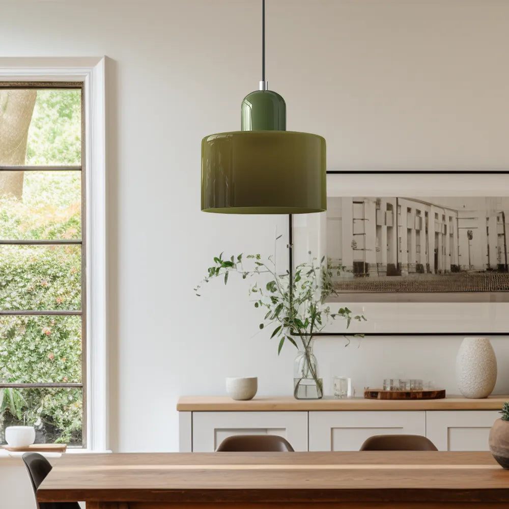 Lumen Bauhaus Round Glass Pendant Light