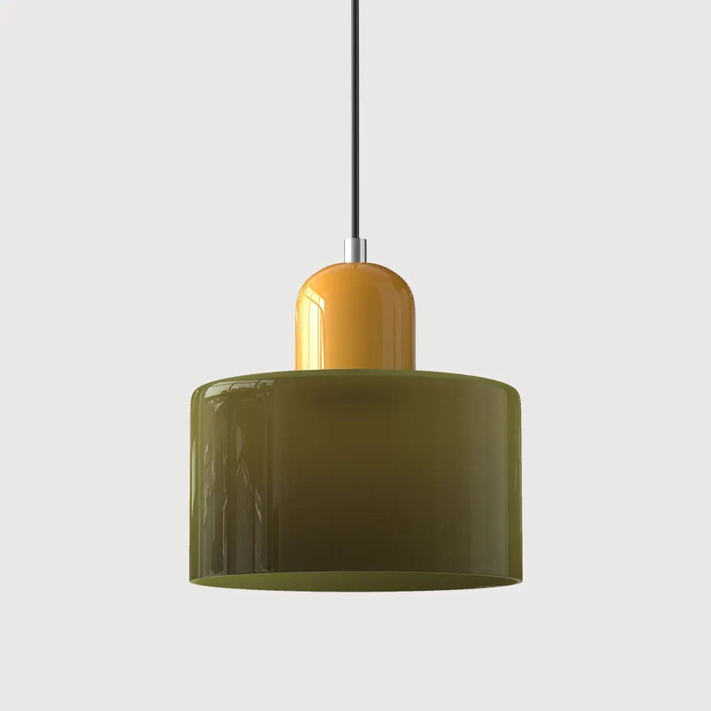 Lumen Bauhaus Round Glass Pendant Light