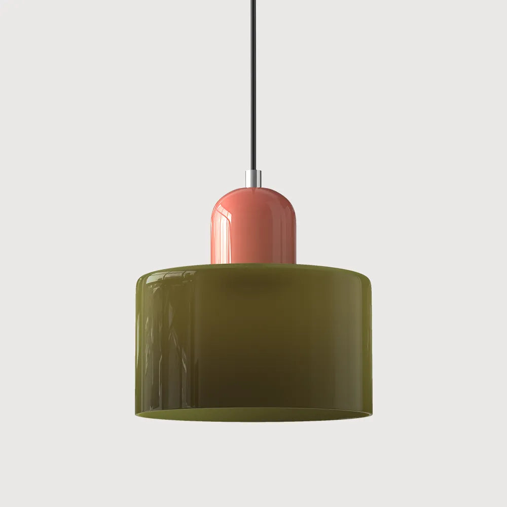 Lumen Bauhaus Round Glass Pendant Light