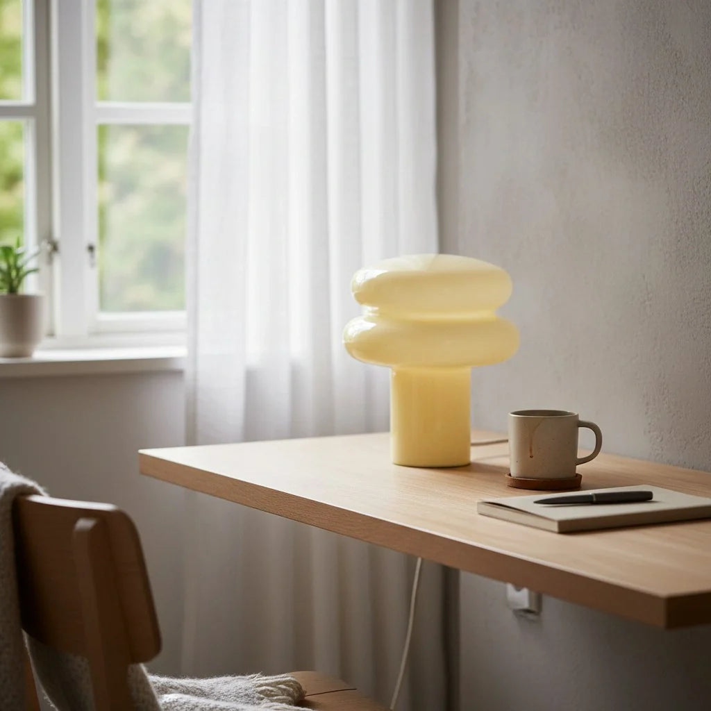 Lumen Opal Glass Table Lamp