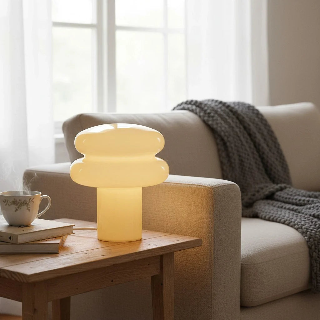Lumen Opal Glass Table Lamp
