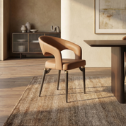 Atelier Faux Leather Dining Chair Set