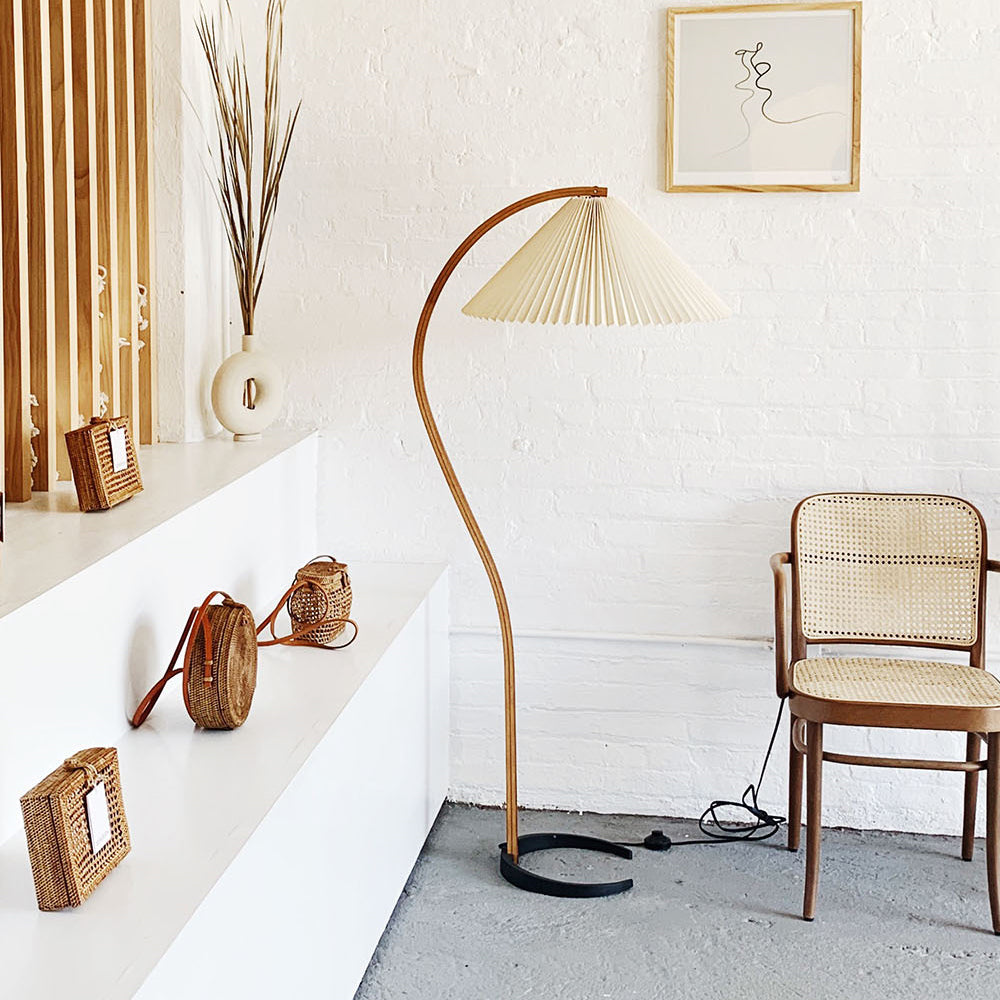 Lumen Caprani Wooden Floor Lamp