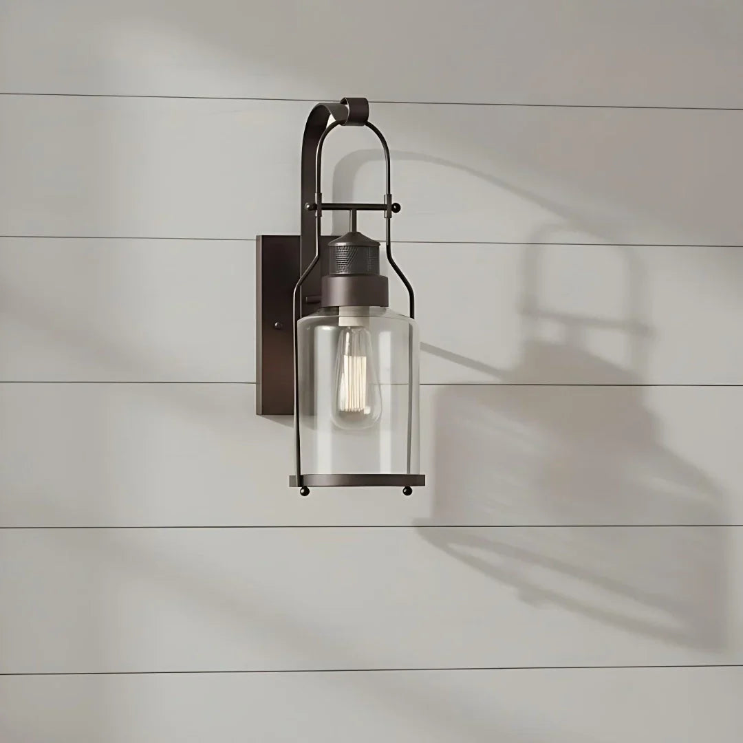 Lumen Carson Glass Jar Sconce