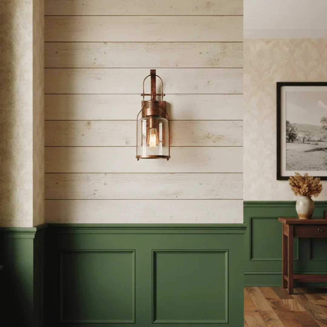 Lumen Carson Glass Jar Sconce