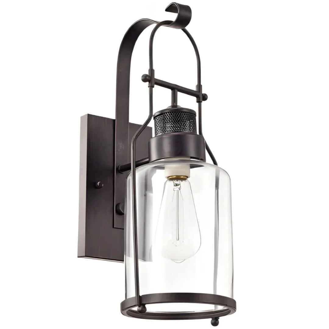 Lumen Carson Glass Jar Sconce