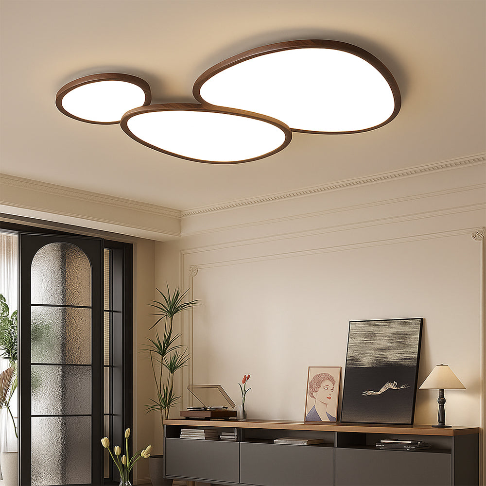 Lumen Ultra Thin Wooden Ceiling Light