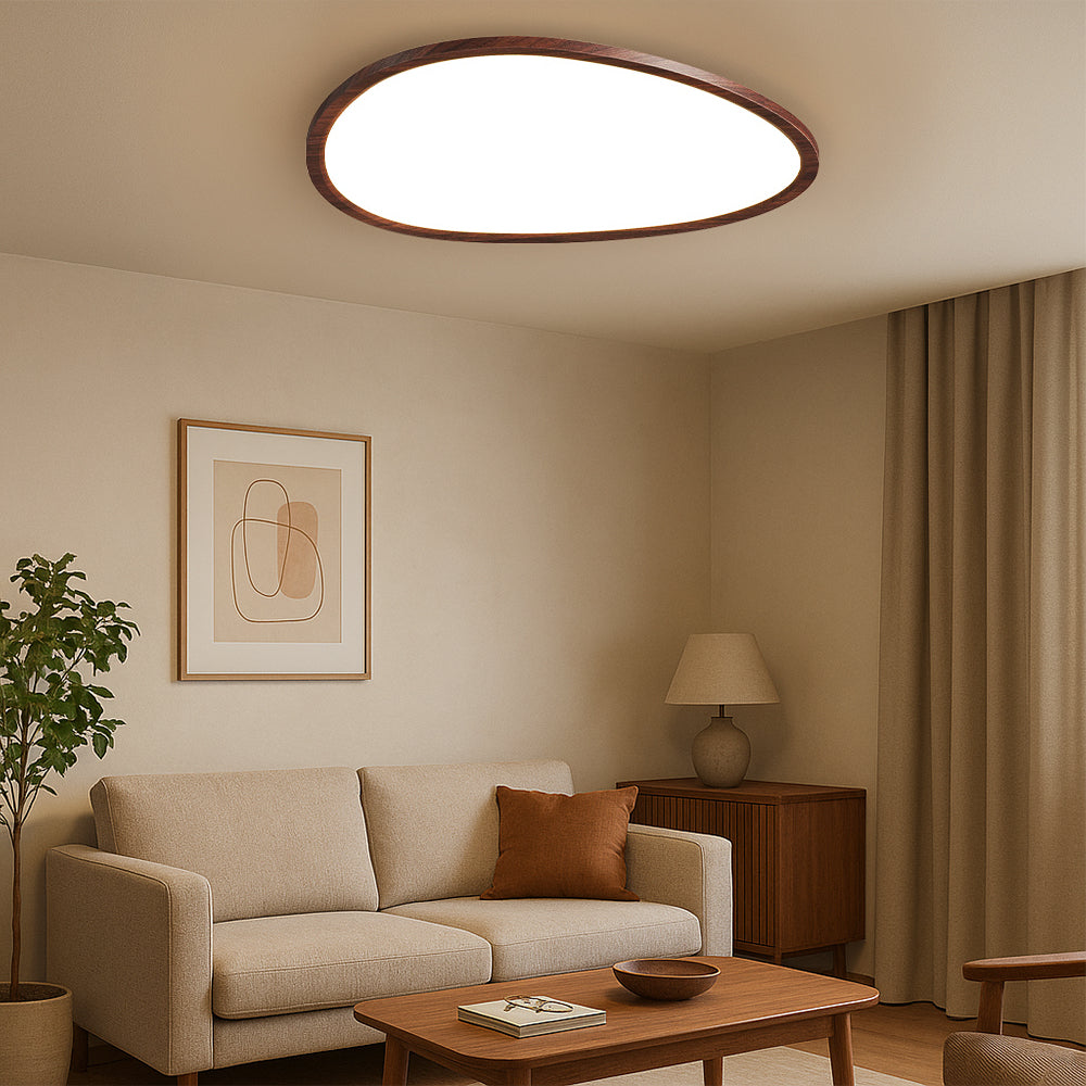 Lumen Ultra Thin Wooden Ceiling Light