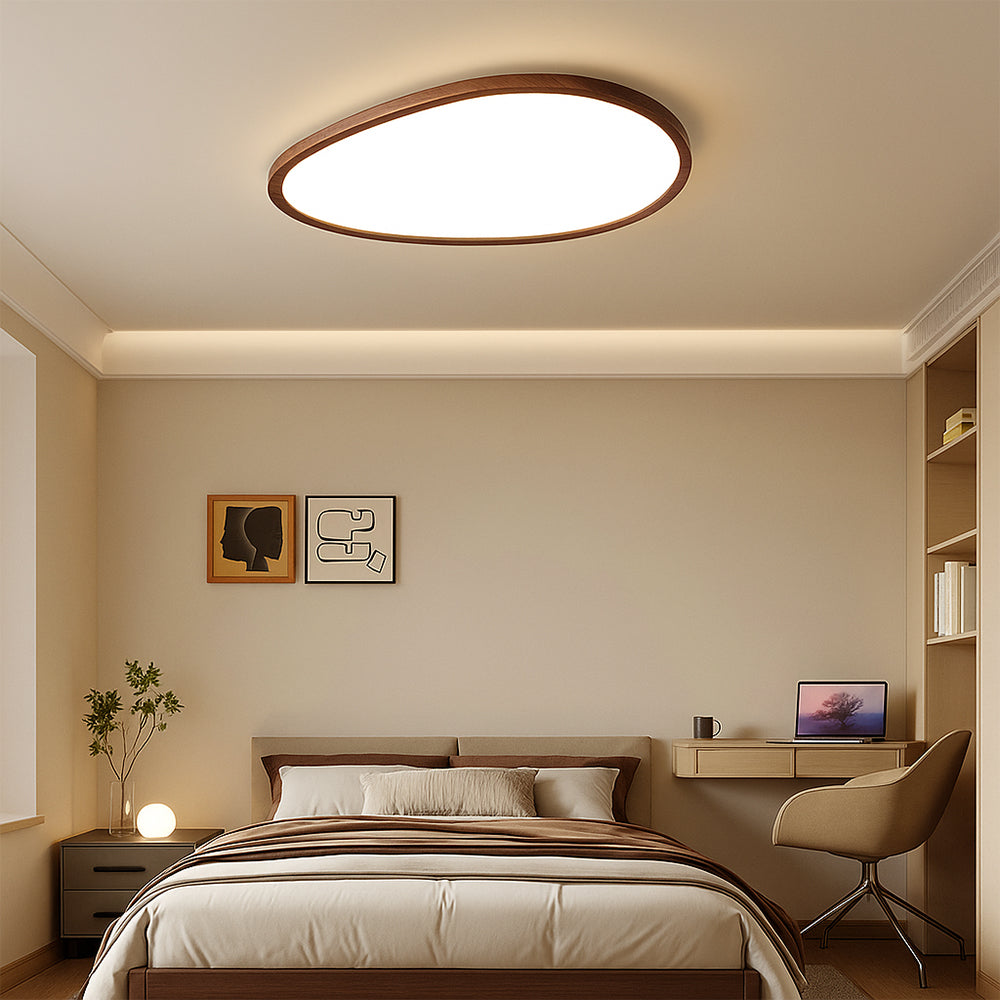 Lumen Ultra Thin Wooden Ceiling Light