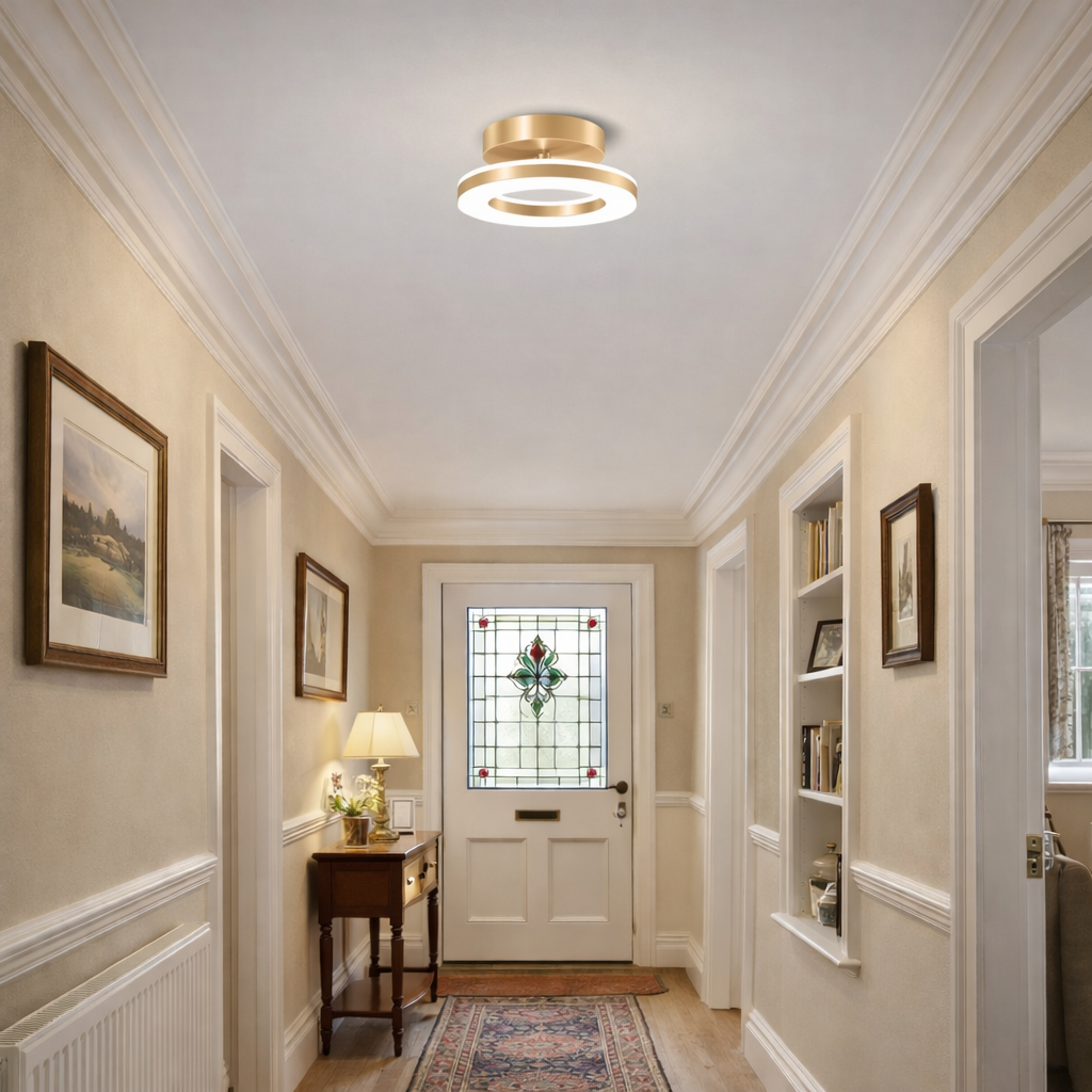 Lumen Iron Hallway LED Ceiling Light