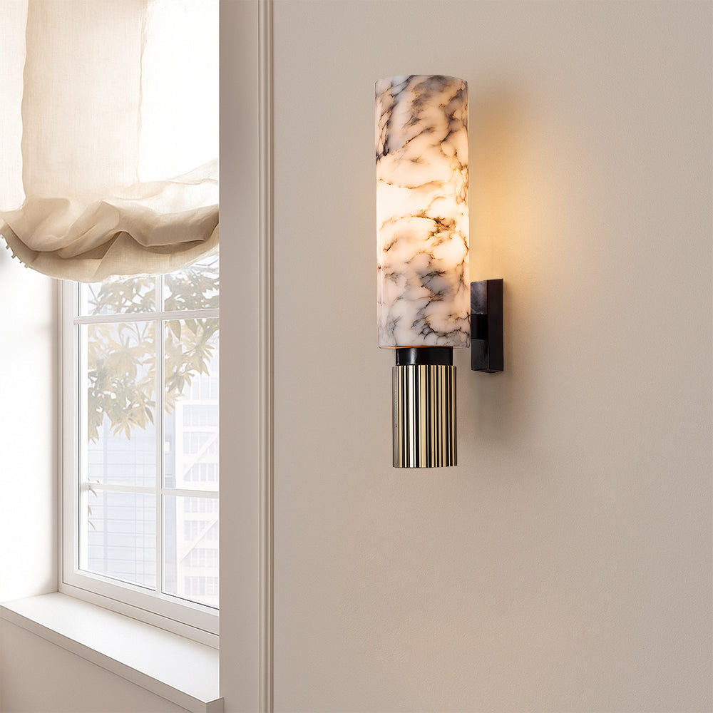 Lumen Copper Stone Wall Light