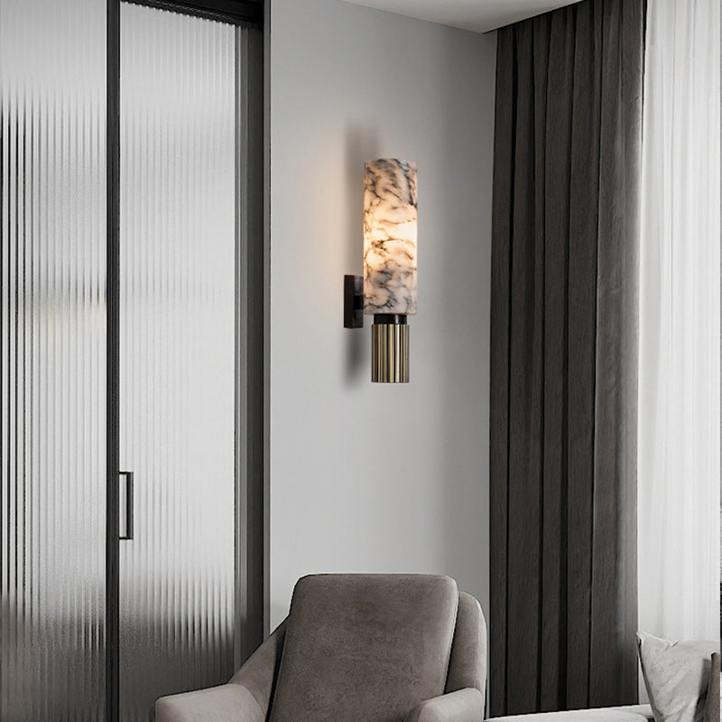 Lumen Copper Stone Wall Light