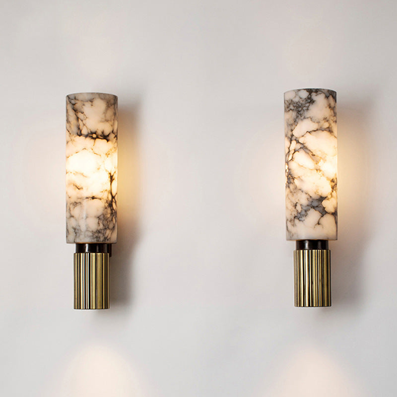Lumen Copper Stone Wall Light