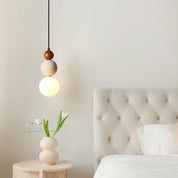 Lumen Cream Stone Bedside Pendant