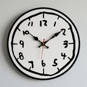 Lumen Doodle Time Wall Clock