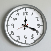 Lumen Doodle Time Wall Clock