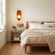 Lumen Contemporary Wooden Wall Lamp