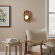 Lumen Contemporary Wooden Wall Lamp