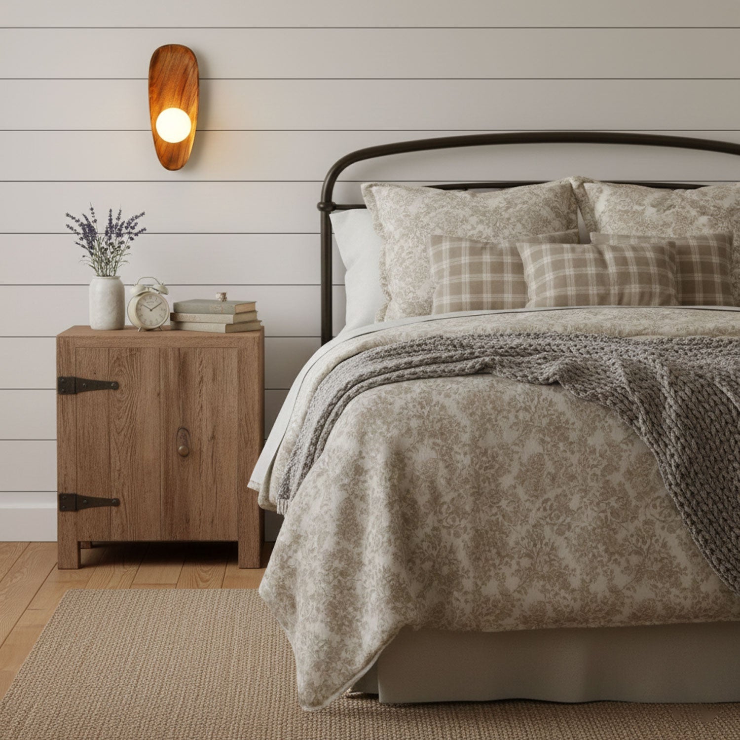 Lumen Contemporary Wooden Wall Lamp