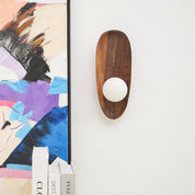 Lumen Contemporary Wooden Wall Lamp