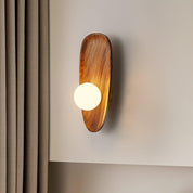 Lumen Contemporary Wooden Wall Lamp