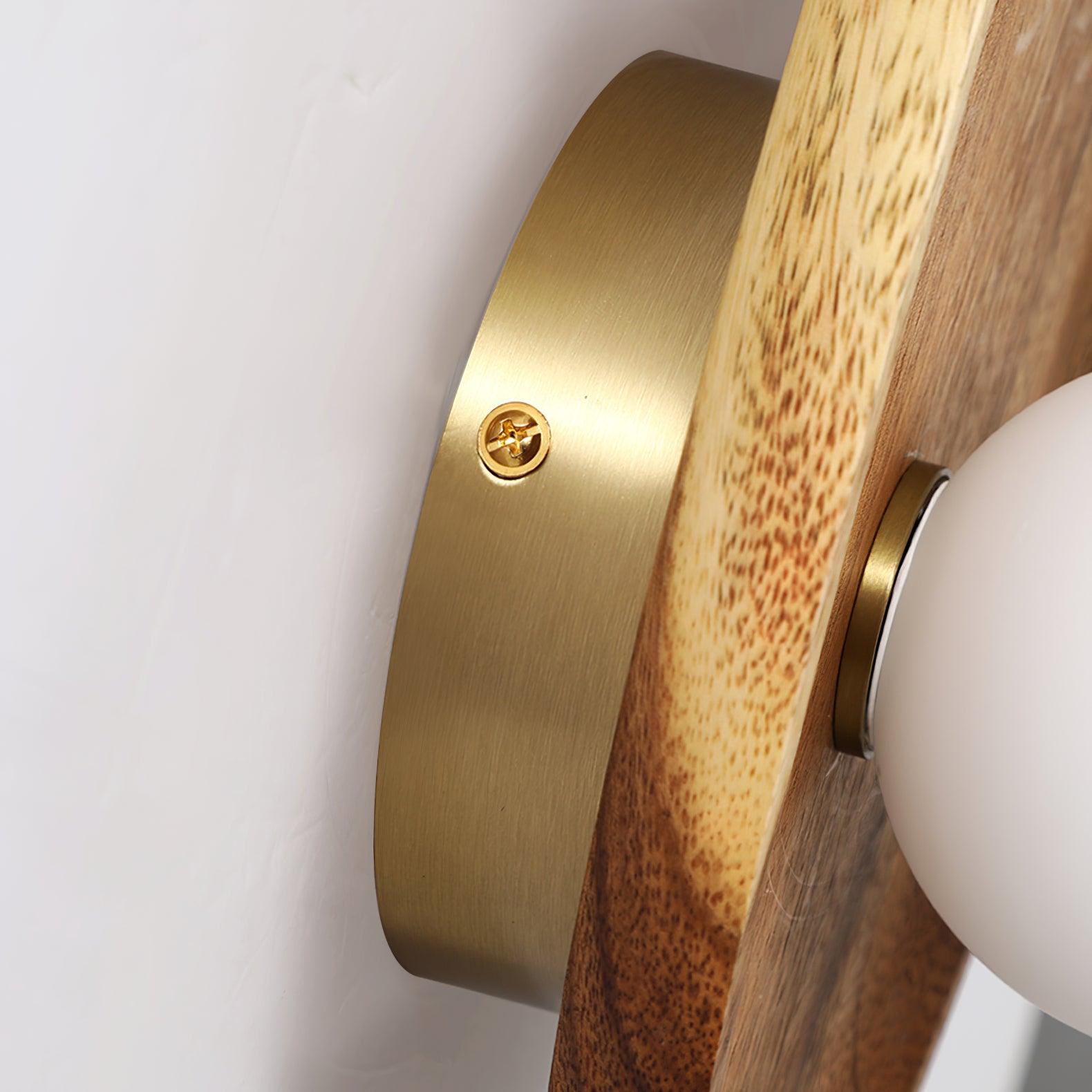 Lumen Contemporary Wooden Wall Lamp