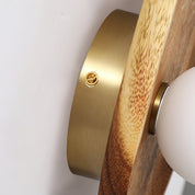 Lumen Contemporary Wooden Wall Lamp