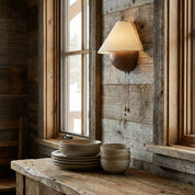 Lumen Iron Sphere Fabric Wall Sconce
