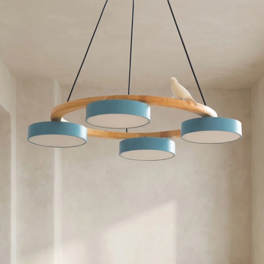 Lumen Bird Round Chandelier